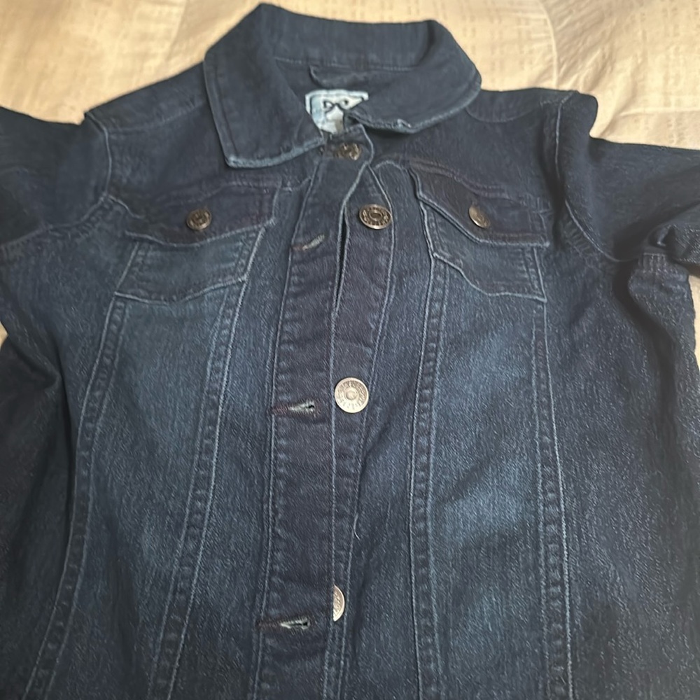 Worn once girls blue jean jacket